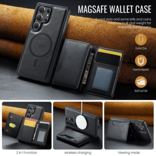 HDD - MULTI FUNCTION - Luxury Samsung Phone Case S23 - Ultra (HBC-236) (Black)