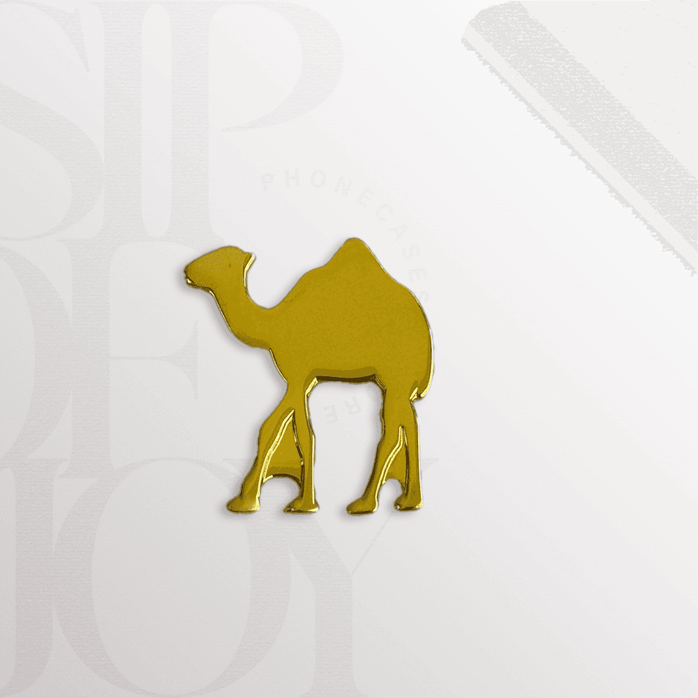 Camel metal sticker