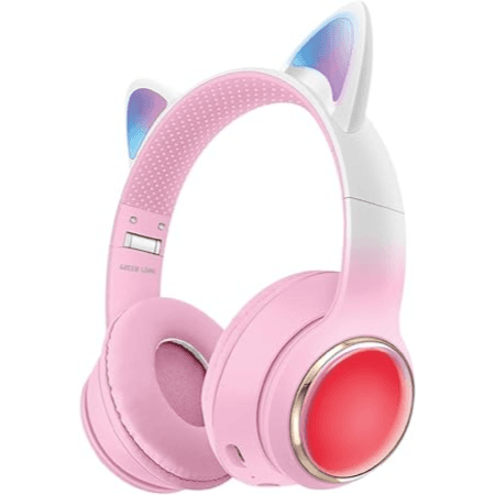 Green Lion Gk-400 Kids Wireless Headphone- Pink