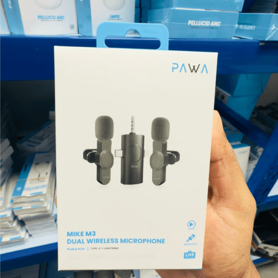 PAWA M3 DUAL WIRELESS MICROPHONE
