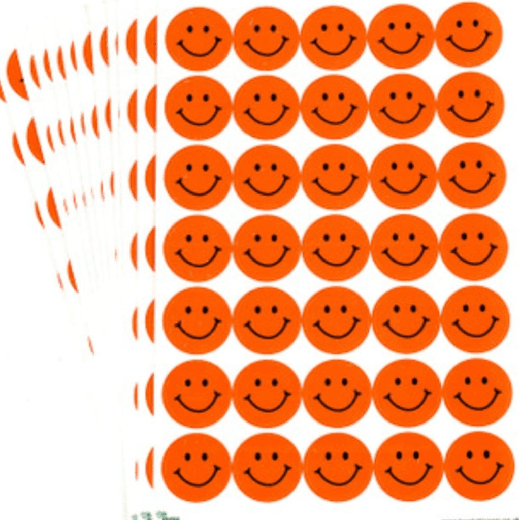 Colourful Smiley Faces Scrapbook Stickers