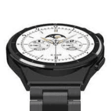 X.Cell Elite 4 Smart Watch- Metal Frame with Stainless Steel Strap black.