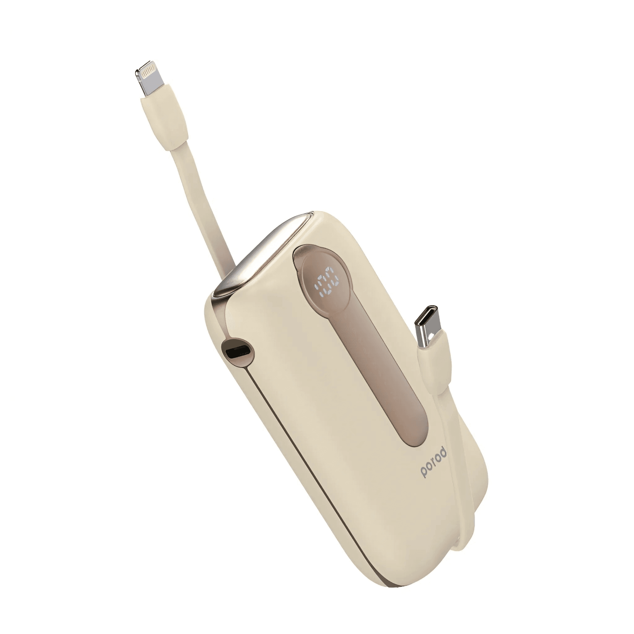Porodo 10000Mah | 4 Power Bank Station Lightning & Type-C Integrated Cable