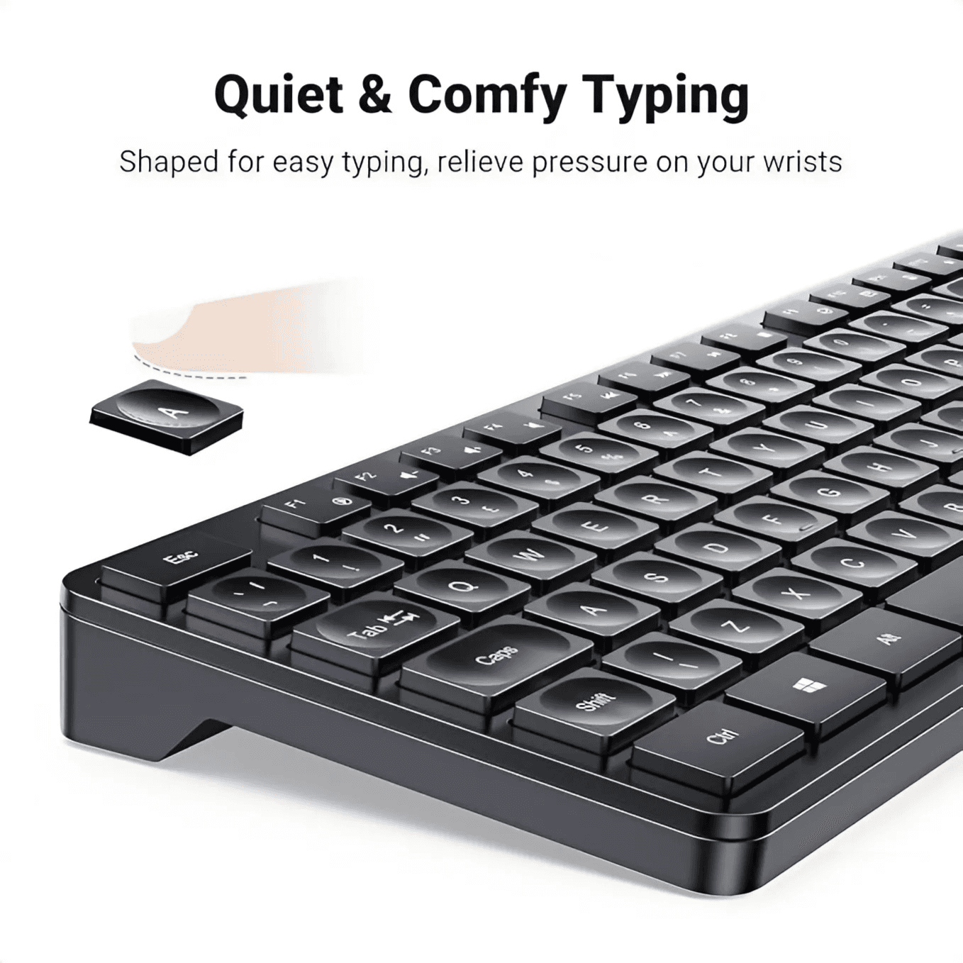 Wireless  Mouse And Keyboard Combo Ugreen Mk006 (Black)