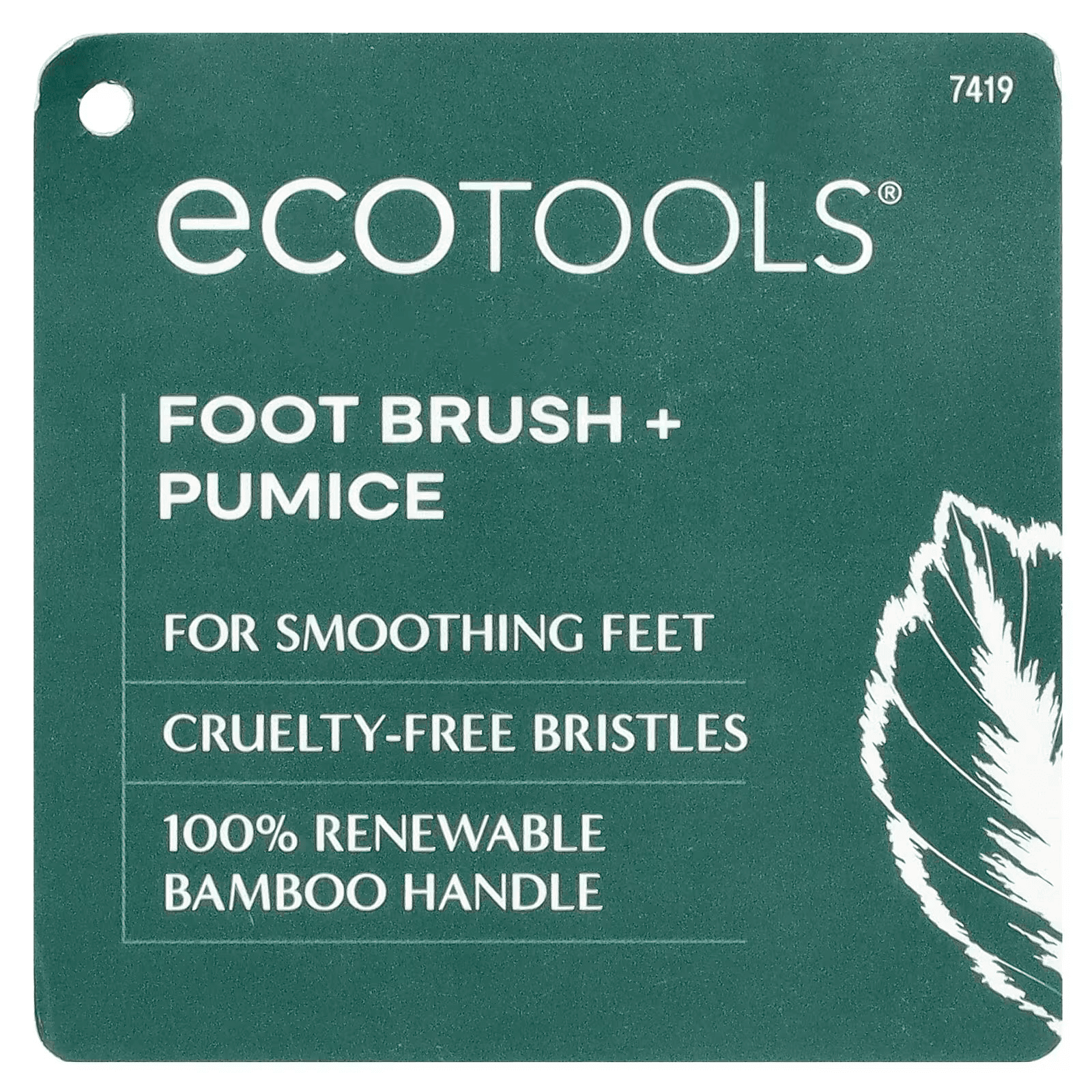 EcoTools, Foot Brush + Pumice, 1 Brush