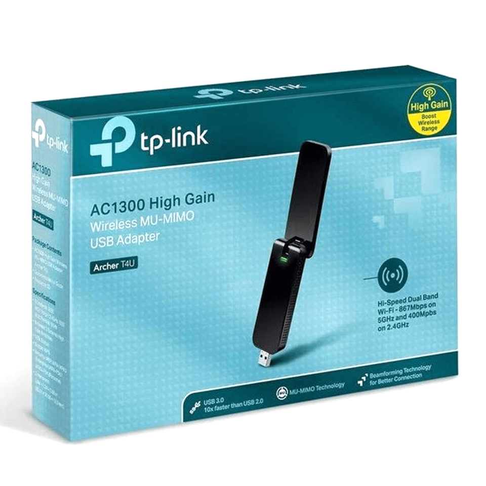 محول تي بي لينك لاسلكي ثنائي النطاق من آرتشر T4U AC1300