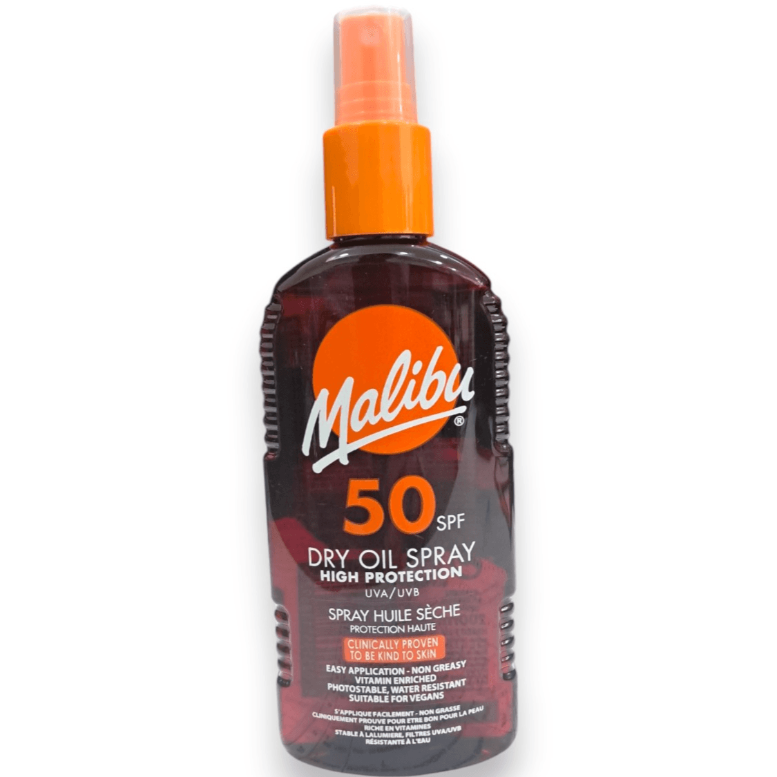 رذاذ زيت جاف ماليبو SPF50 200 مل