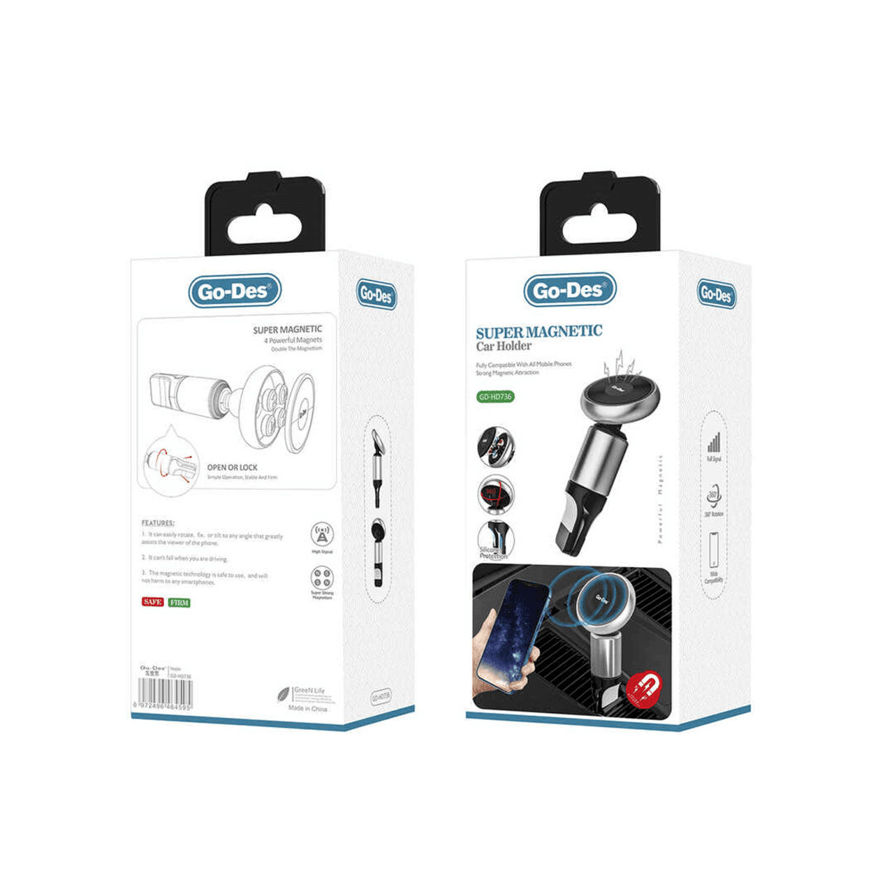 حامل السيارة المغناطيسي الفائق من Godes GD-HD736