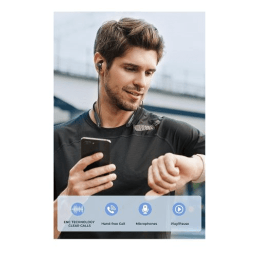 OTEETO - NECK WIRELESS BLUETOOTH HEADPHONES (OSP3) (Black)