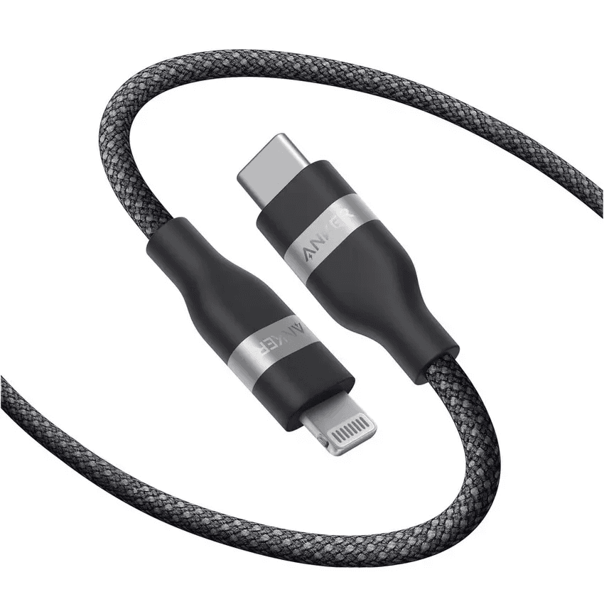 Anker USB-C to Lightning Cable Braided, 0.9M 60W, Black