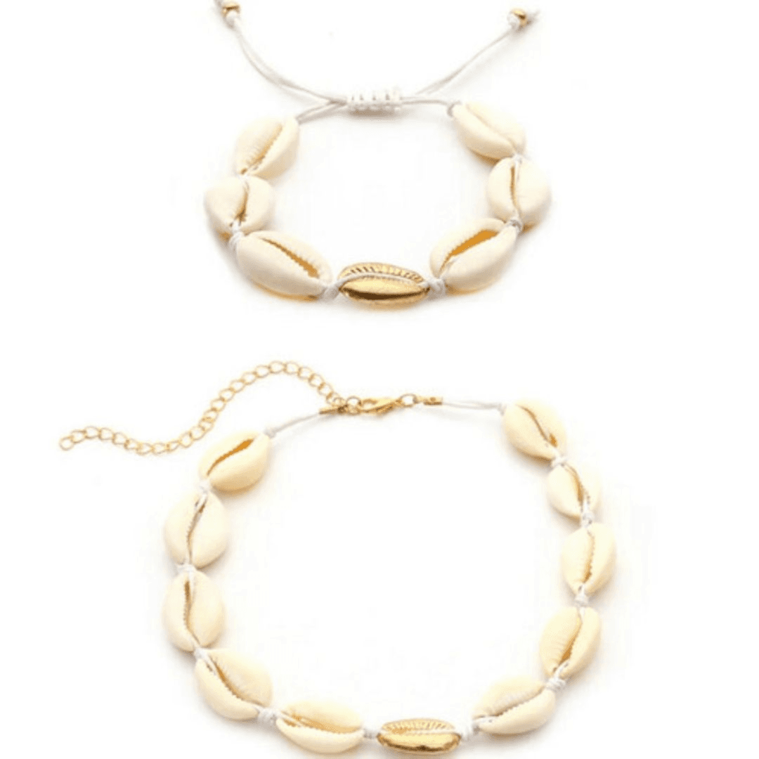 Shell Necklace And Bracelet