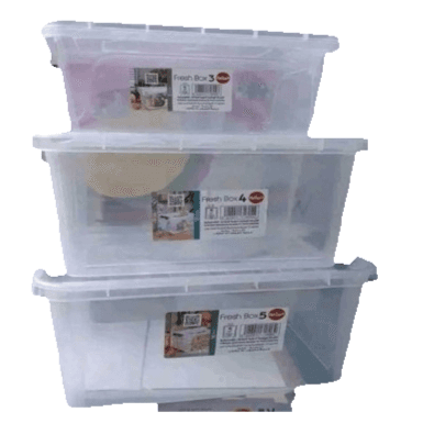 Plastic Storage Box 3Pcs Set