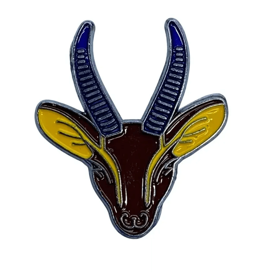 3D Metal Sticker- Antelope Head