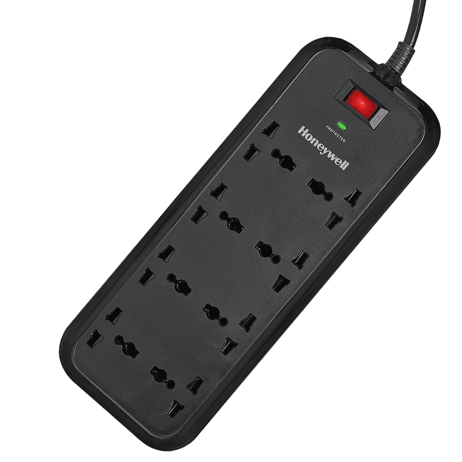 Honeywell 8 Socket Extension Cable Surge Protector