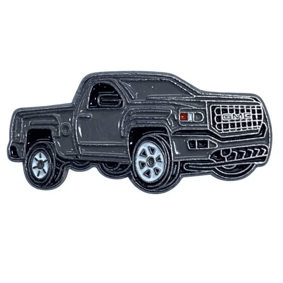 3D Metal Sticker- Gmc Sierra_Gray Color