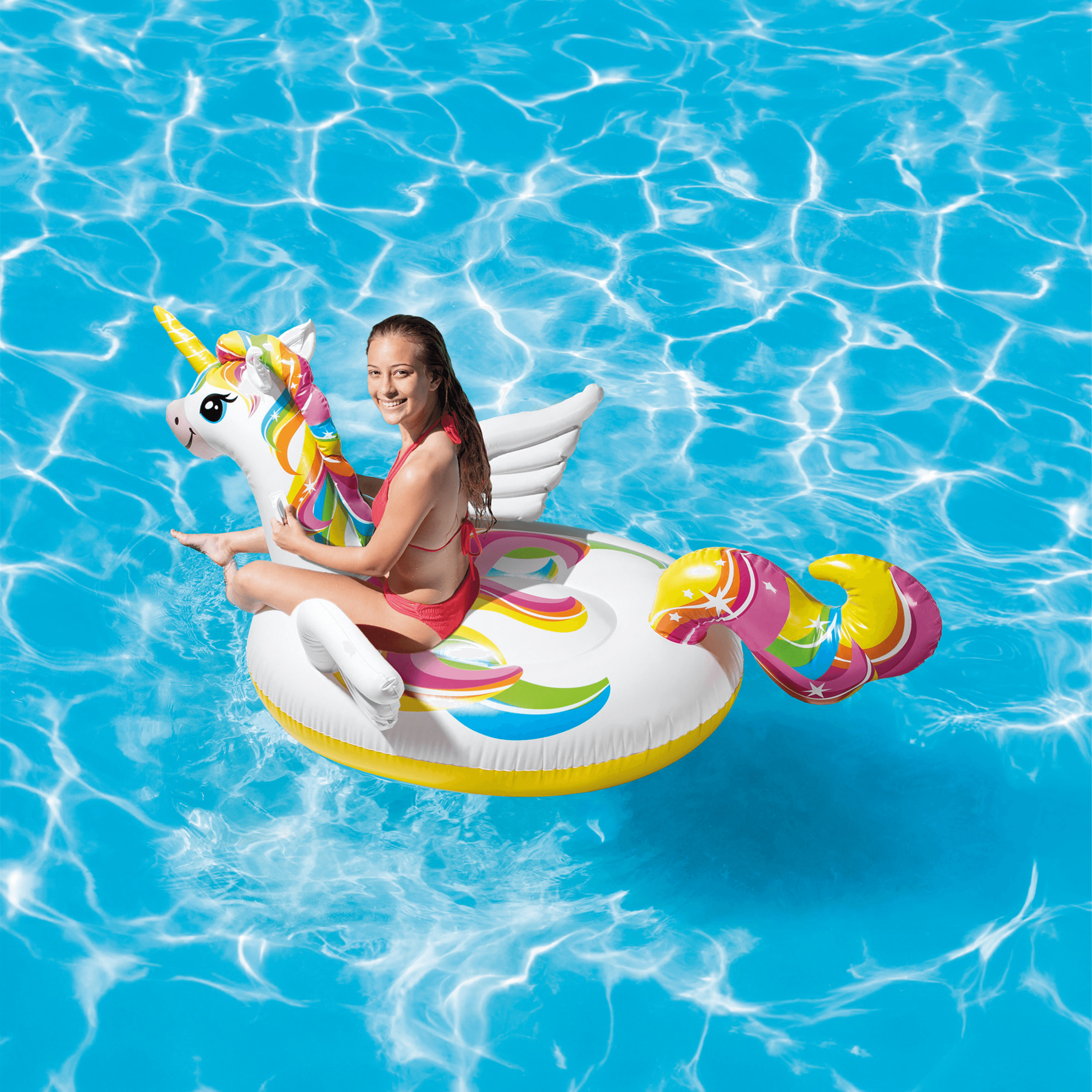 Unicorn Ride-On Inflatable Pool Float - Intex 57561