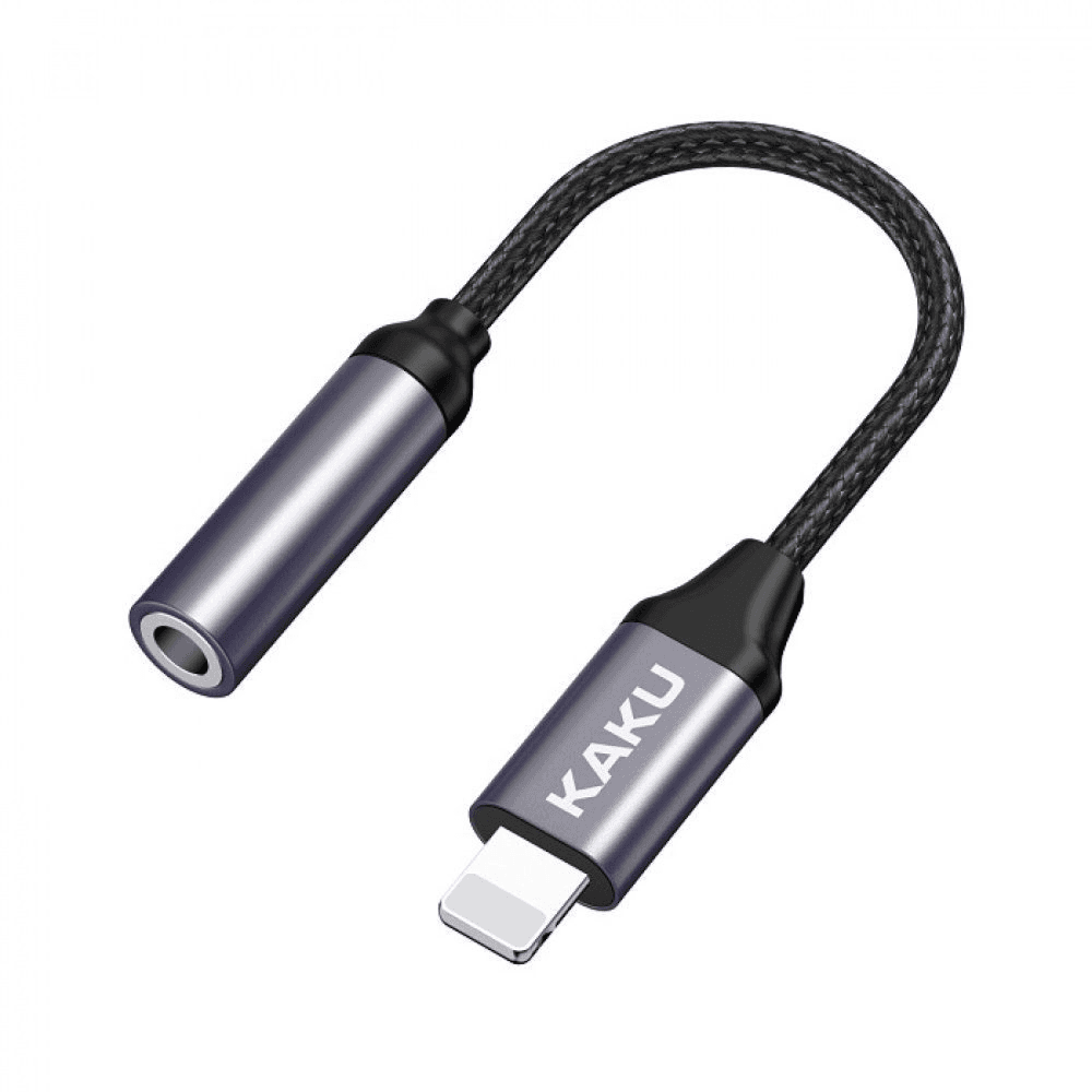 محول KAKUSIGA KSC-428 LIGHTNING->3.5jack أسود