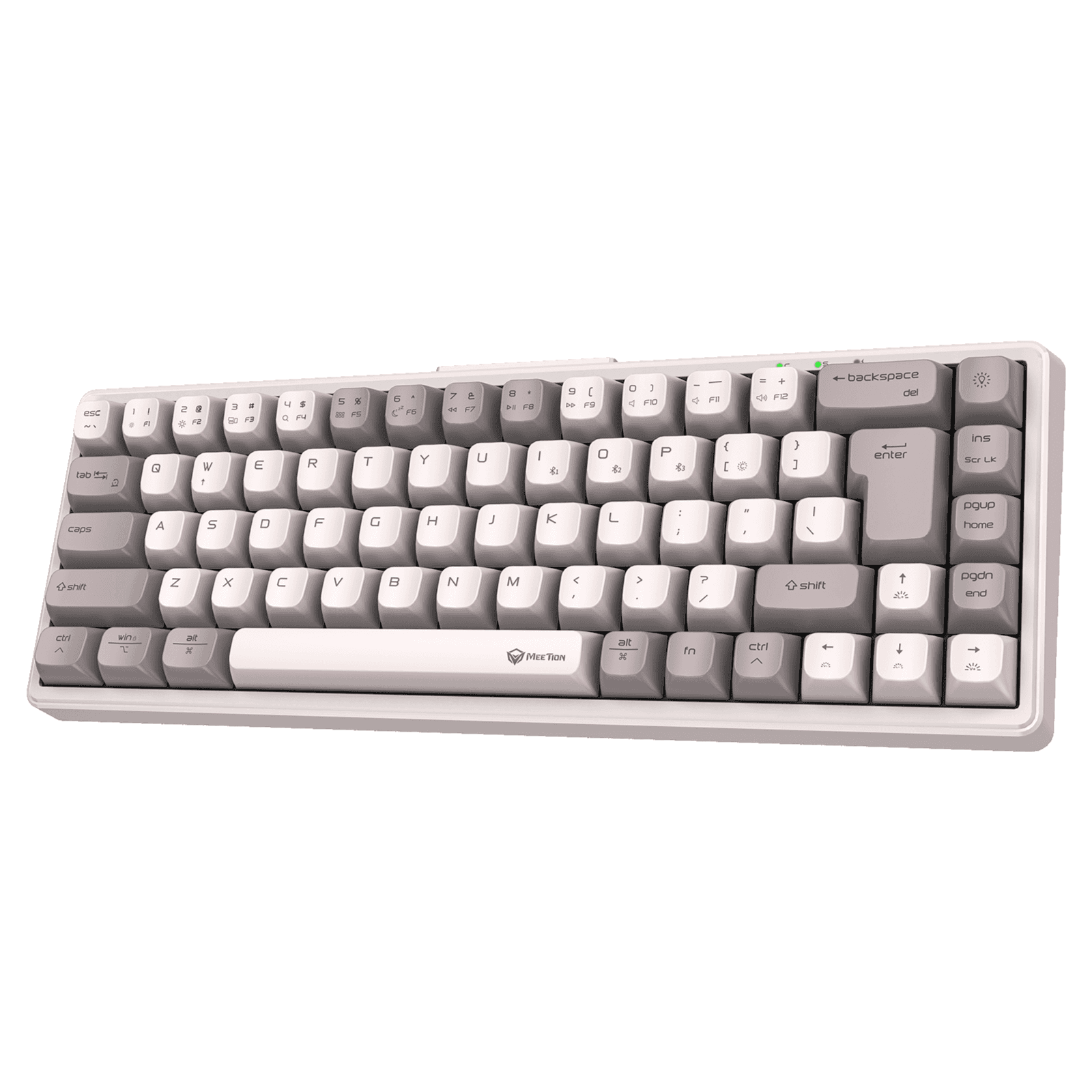 Wireless RGB Mechanical Keyboard - MK12 white 65% Tri-Mode