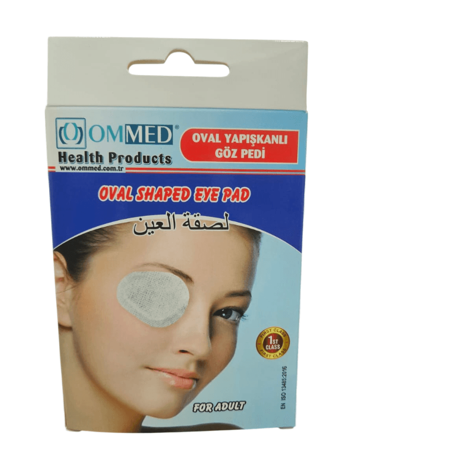 Ommed OM1504 Oval Shaped Eye Pad For Adult 10pcs