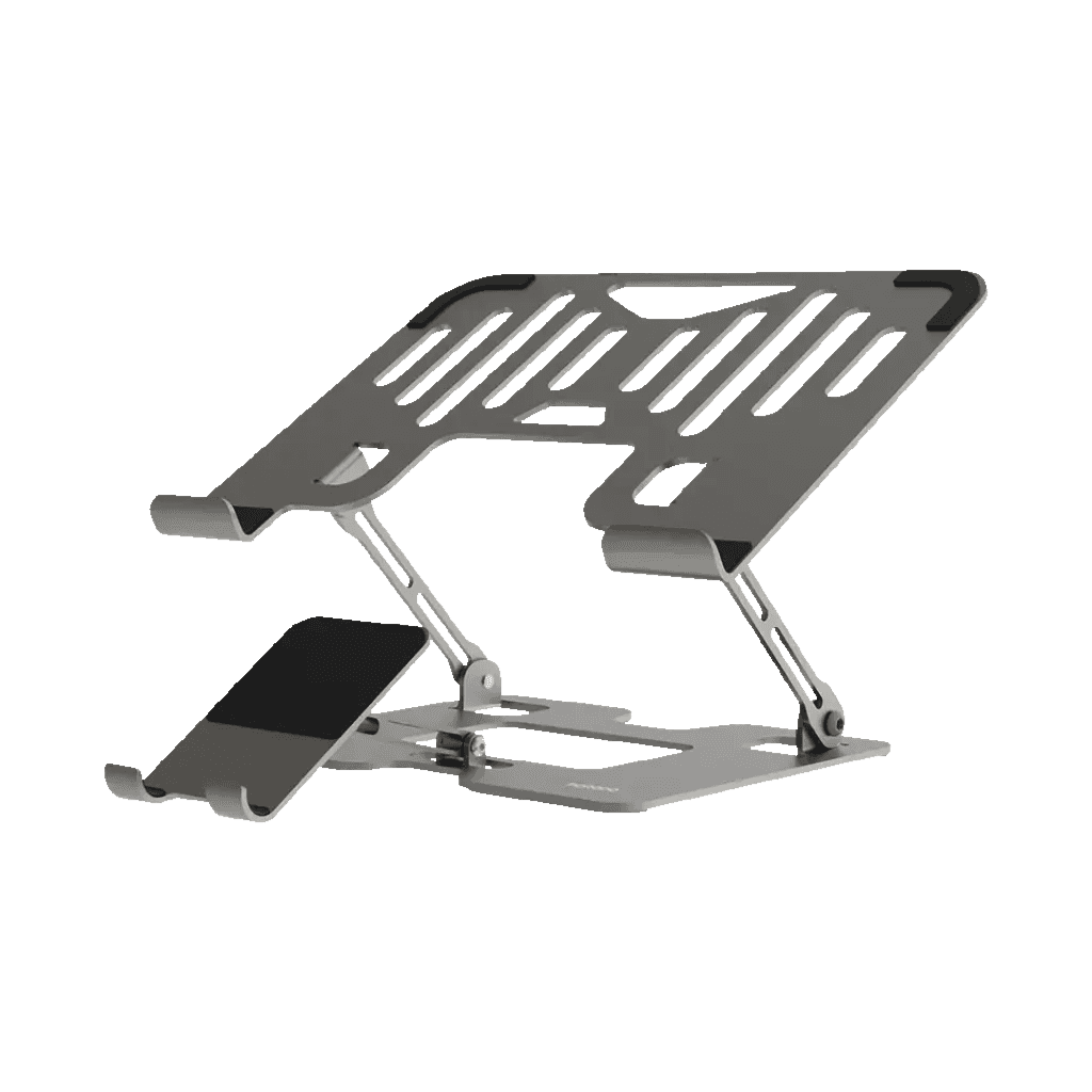 Porodo Smart Folding Stand For Laptop and Multi-Device  - Silver