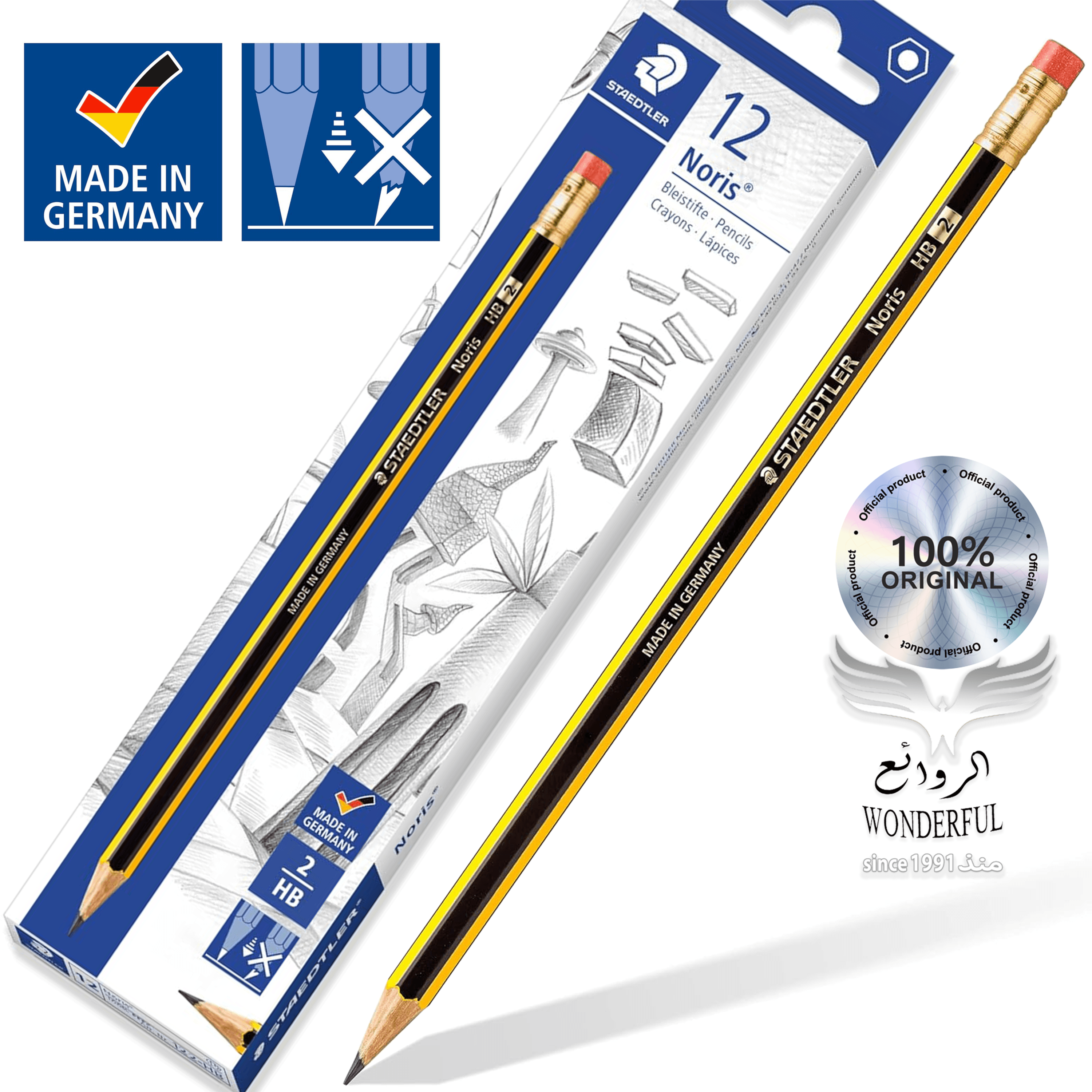 Staedtler - Noris - HB pencils - Packaging 12 pencils