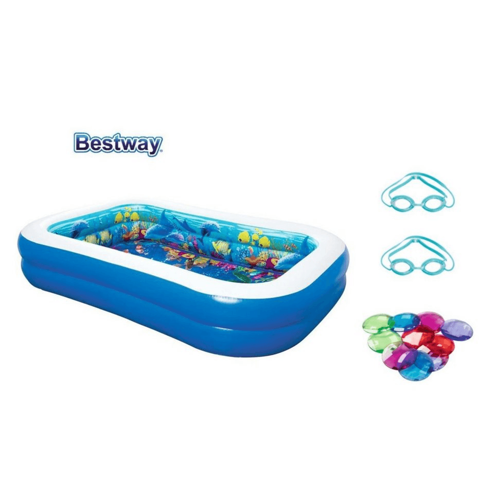 Best Way Swim Undersea Adventure 3D Pool With 2 Googles And Under Water Jewels Toys