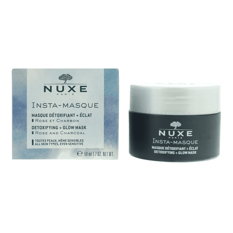 Nuxe Insta-Masque Detoxifying and Glow mask with rose and charcoal for all skin types 50ml