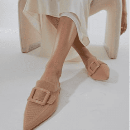 Cosy island Fit Commute Pointed Toe Flat Mules-Us Size-10