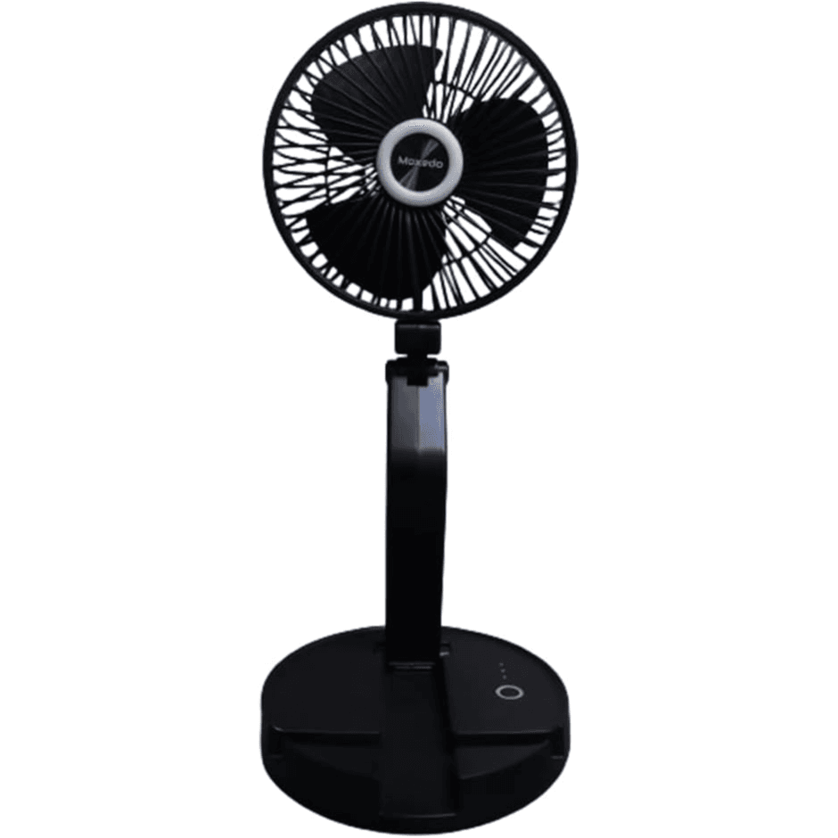 Oscillating Fan Wall Mount Foldable Desk Stand, Usb Rechargeable Battery, Adjustable 3 Speeds, Built-in Phone Stand, Portable Fan For Home Office, Travel, Camping, Desk, Cooling, Air Circulation - Moxedo