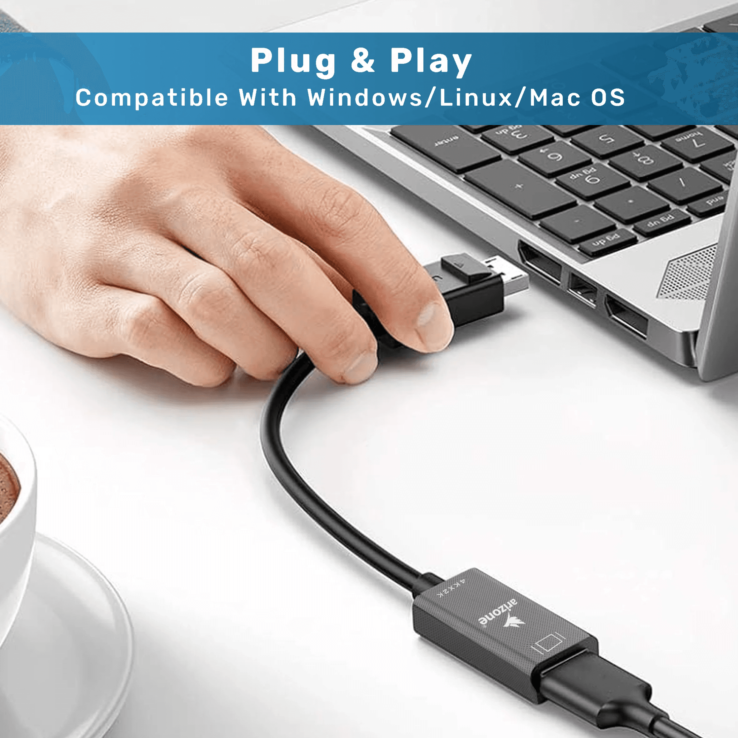 Arizone Converter Adapter Dp To Hdtv
