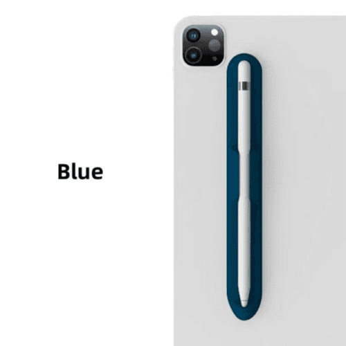 Silicone Tablet Holder with Stylus Slot – Compatible with Apple & Samsung Tablets (Blue)