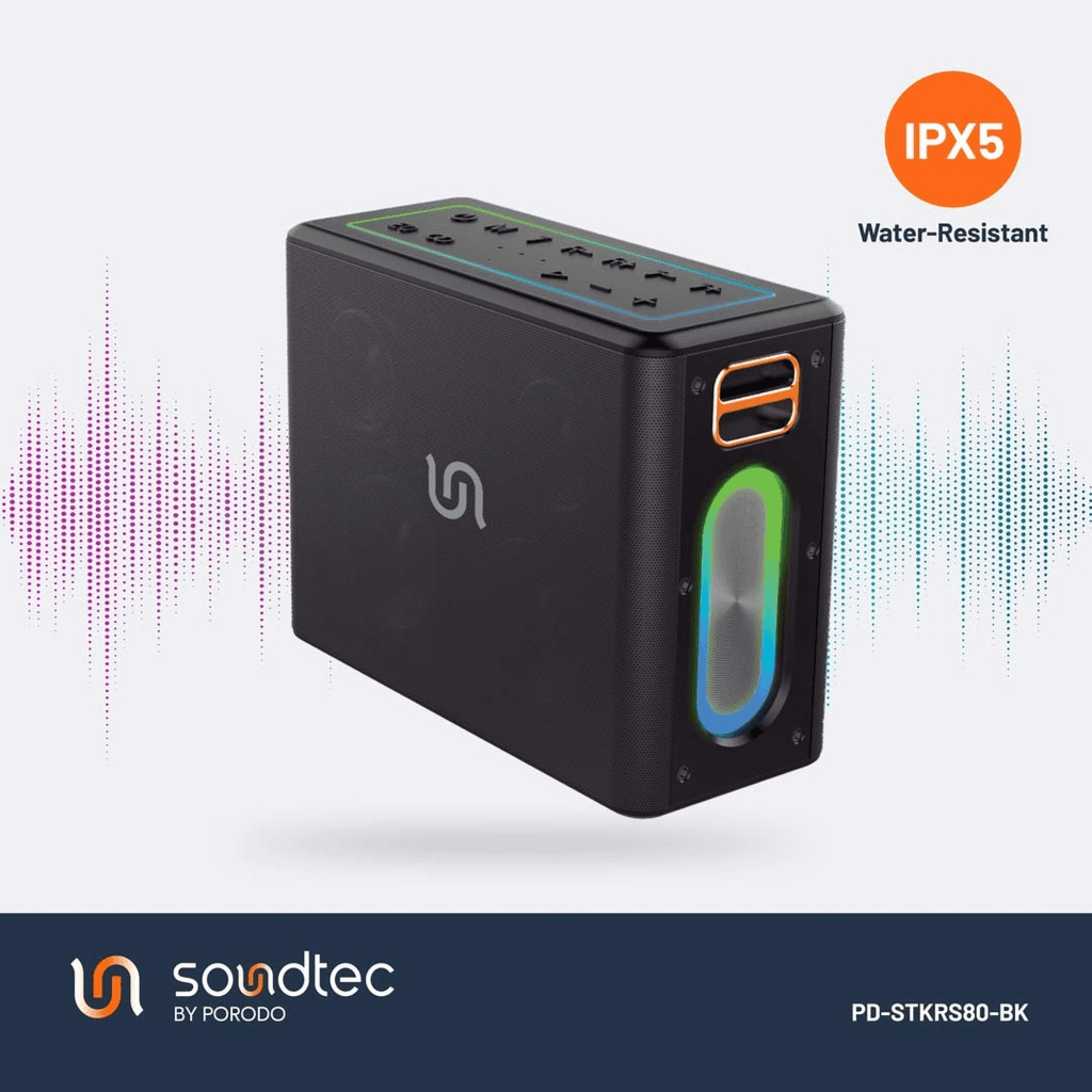Portable  Bluetooth Speaker QUANTUM 2.2 Channel Porodo Soundtec