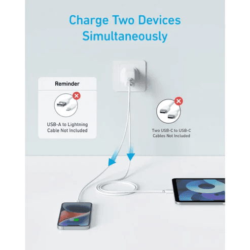 Anker 20W Wall Charger 2 Ports A2348K21 - White