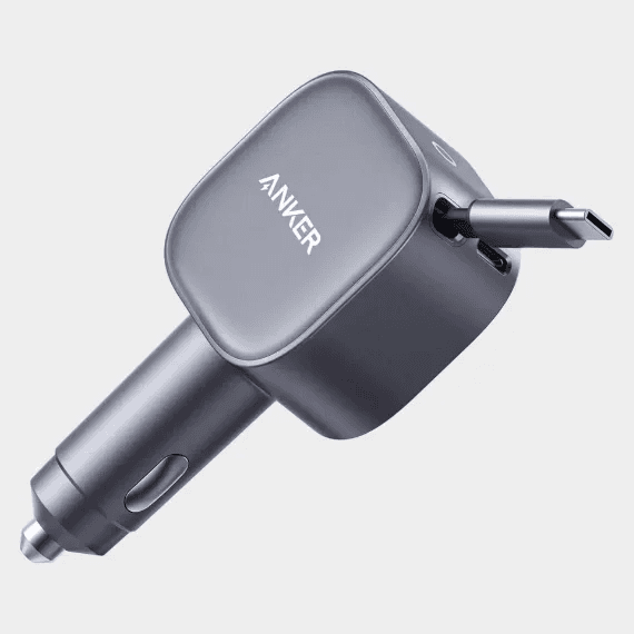 شاحن سيارة أنكر نانو مع كابل USB-C مدمج قابل للسحب | 75 واط | يو اس بي سي | A2738HA1