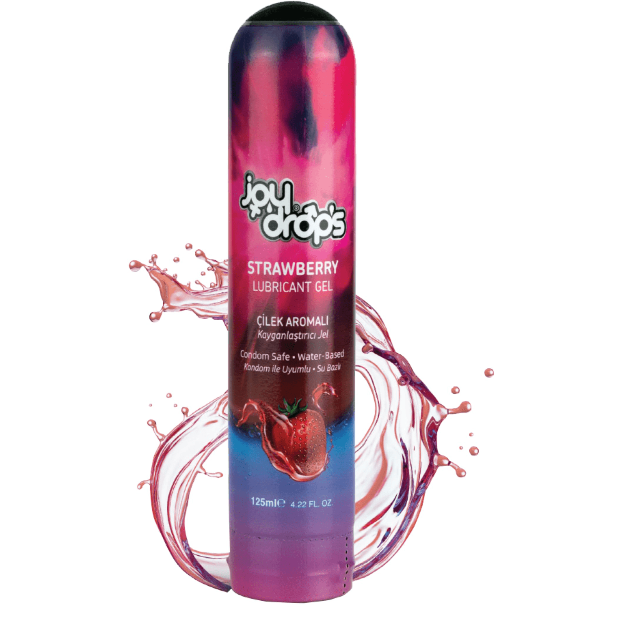Joy Drops Strawberry Lubricant Gel 125ml