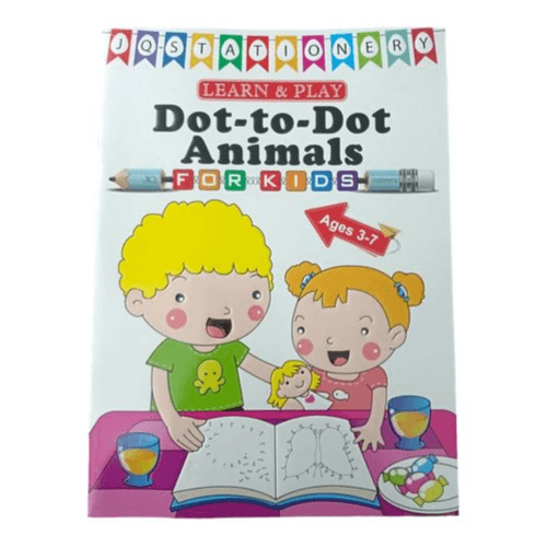 Dot-to-dot Animal Children Activity Book