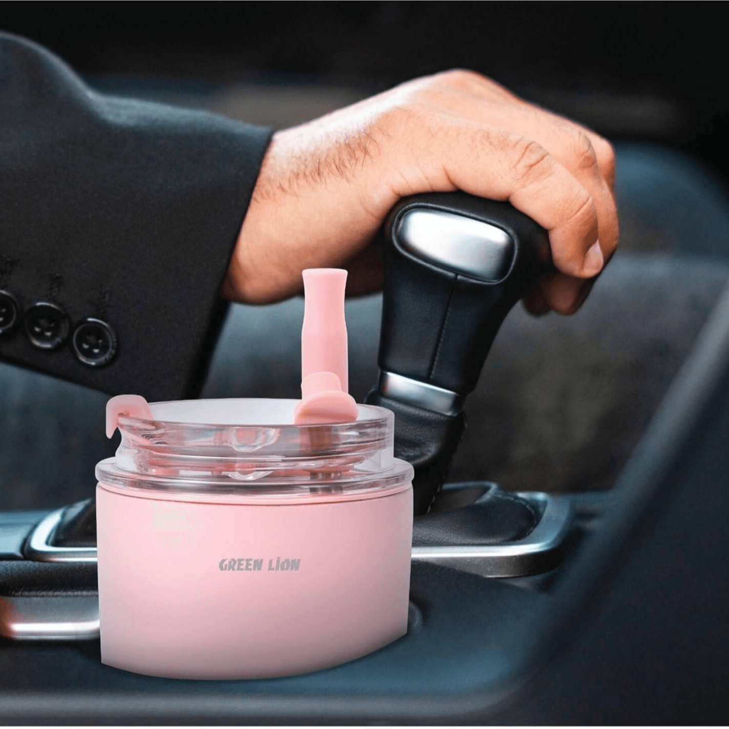 Green Lion Vacuum Travel Mug Lite, 280 ml Capacity, Pink