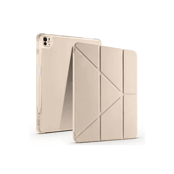 iPad Pro 11 (2024) Multi-Fold Smart Cover With Pen Slot- Gold