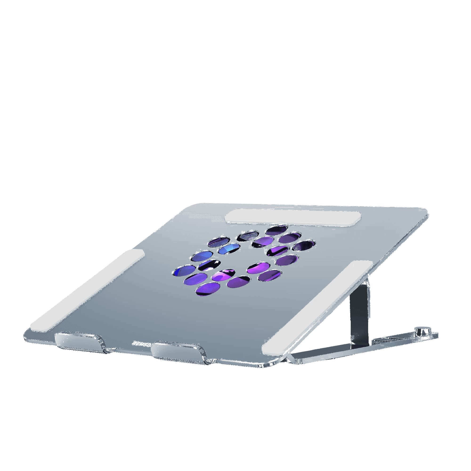 Remson Cooling Laptop Stand With Rgb Fan, Aluminium Alloy Laptop Holder For Macbook Series And Laptops From 13" - 17"