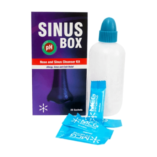 Sinus Box Nose and Sinus Cleaner Kit for allergy,Sinus & cold relief 25 sachets