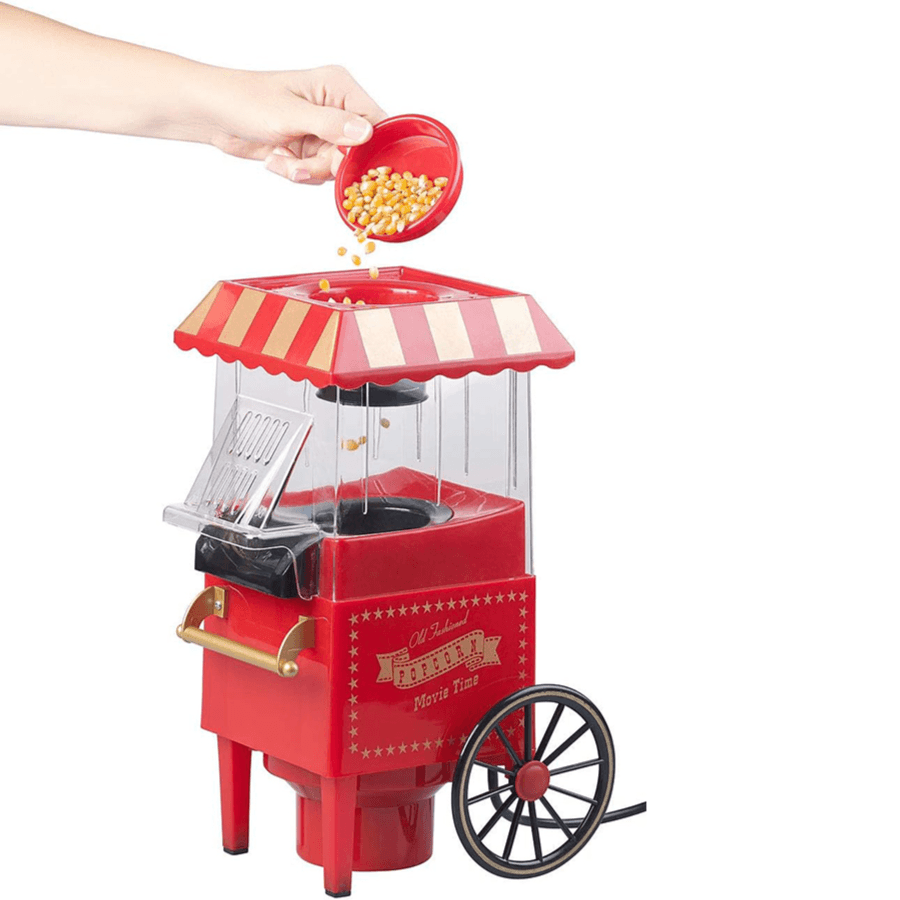Green Lion Vintage Pop Corn Maker 1200w 270ml - Red