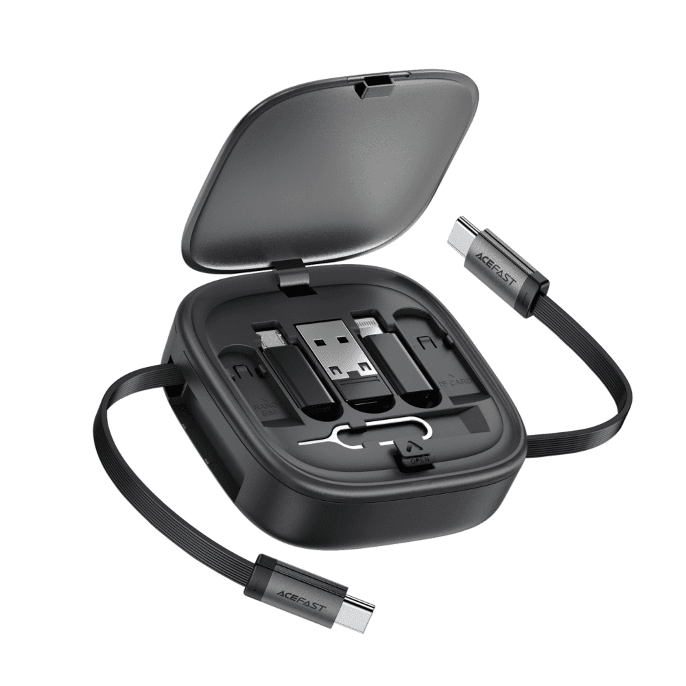 كابل بيانات متعدد الوظائف C إلى C + Micro + USB + Lightning 60 واط - أسيفاست J3
