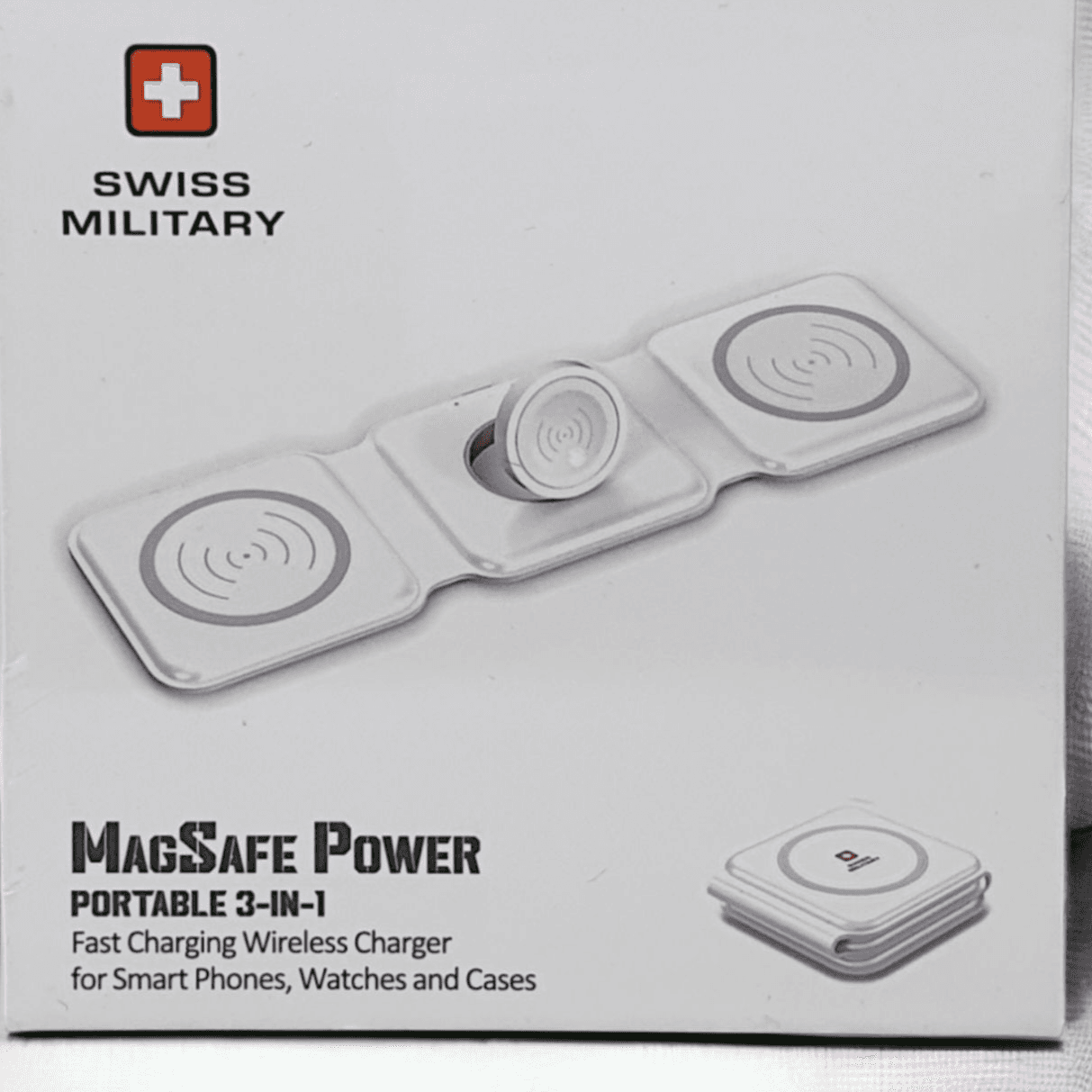 Swiss Military Magsafe Power Portable 3-in-1 Wireless Charger