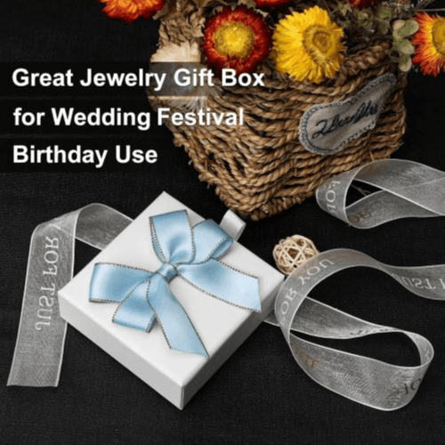 5pcs White Jewelry Gift Boxes with Lids – 9x9x3cm Display Packaging (White)