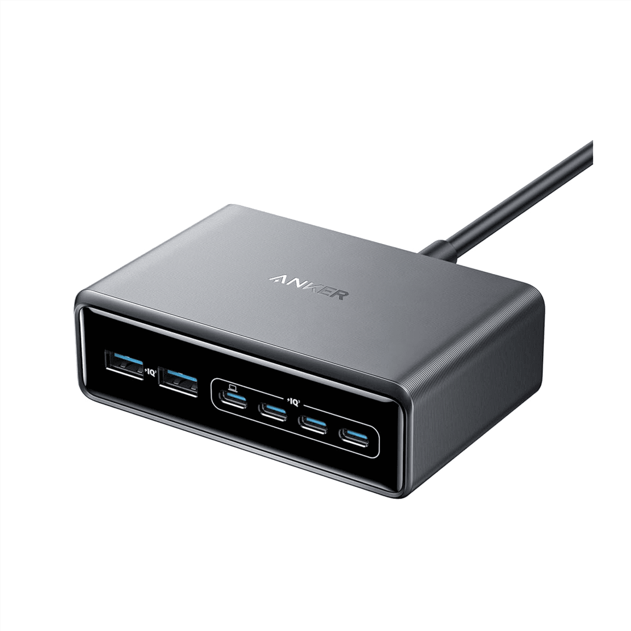 محطة شحن سطح المكتب Anker Prime Super Charged متعددة المنافذ بقوة 200 وات و6 منافذ