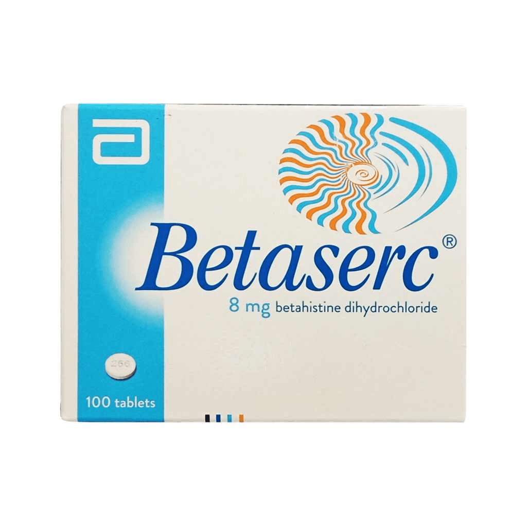 Betaserc 8 Mg Tab 100's