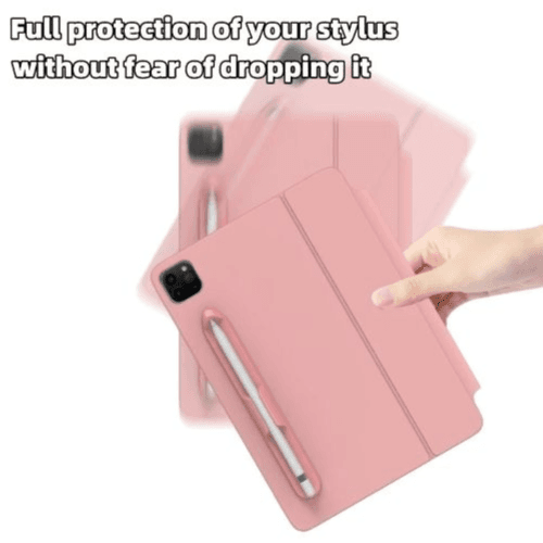 Silicone Tablet Holder with Stylus Slot – Compatible with Apple & Samsung Tablets (Blue)