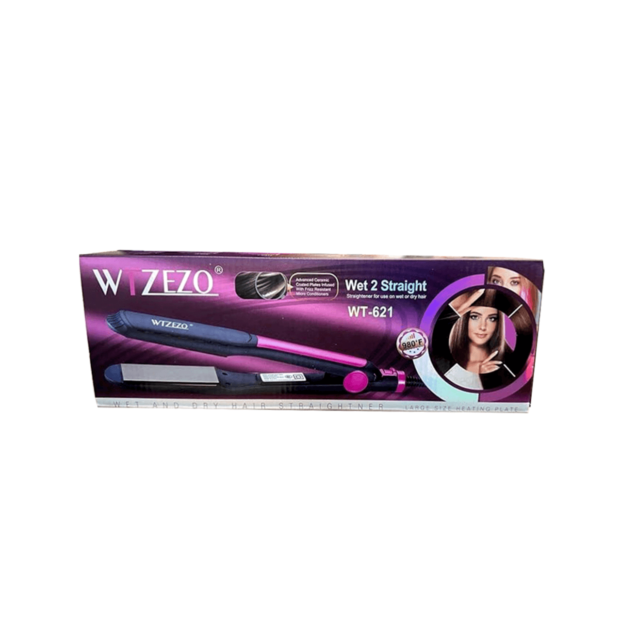 WTZEZO جهاز فرد شعر رطب وجاف WT-621 رقم 14774