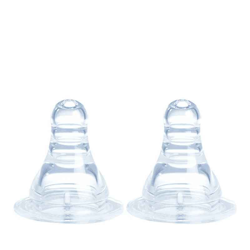 Optimal Slim Neck Silicone Nipple Anti-Colic System 6+ Months Code:Opb-0359 2Pcs