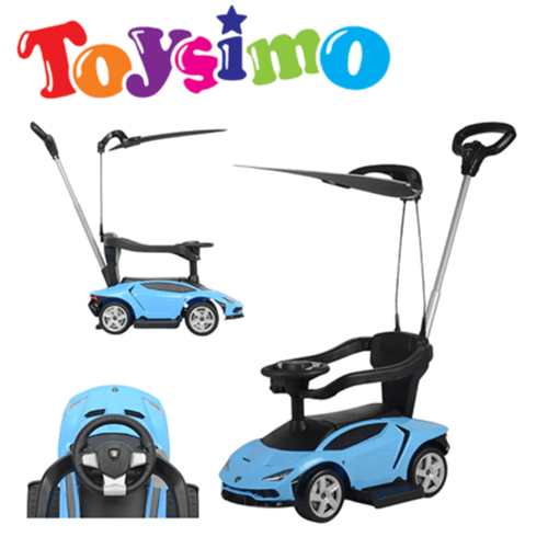 Blue Lamborghini Licensed Centenario Pushing Tolo Car
